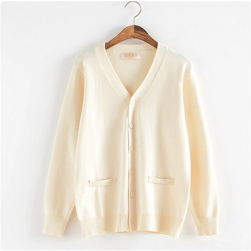 white button cropped cardigan