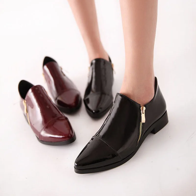 women's pointed oxford shoes