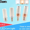 E27 LED Bulb E14 LED Lamp12W 14W 16W 3W SMD2835 AC 220V 240V min Corn Bulb Chandelier Candle LED Lighting For Home Decoration