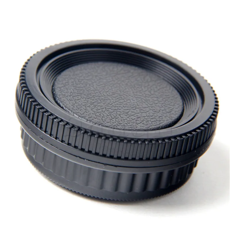 MLLSE Set of Rear Lens Cover + Camera body Cap fit for all Pentax PK Camera DA126-animated-img