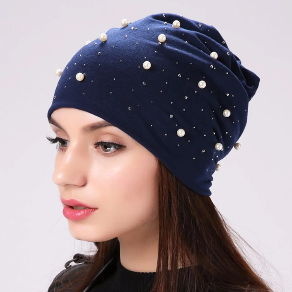 black womens beanie hat