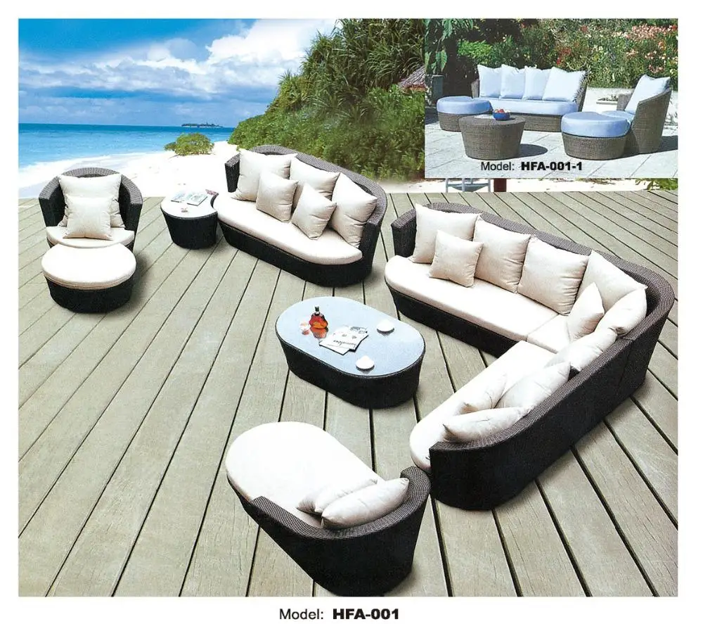 outdoor garden furniture rattan sofa sets