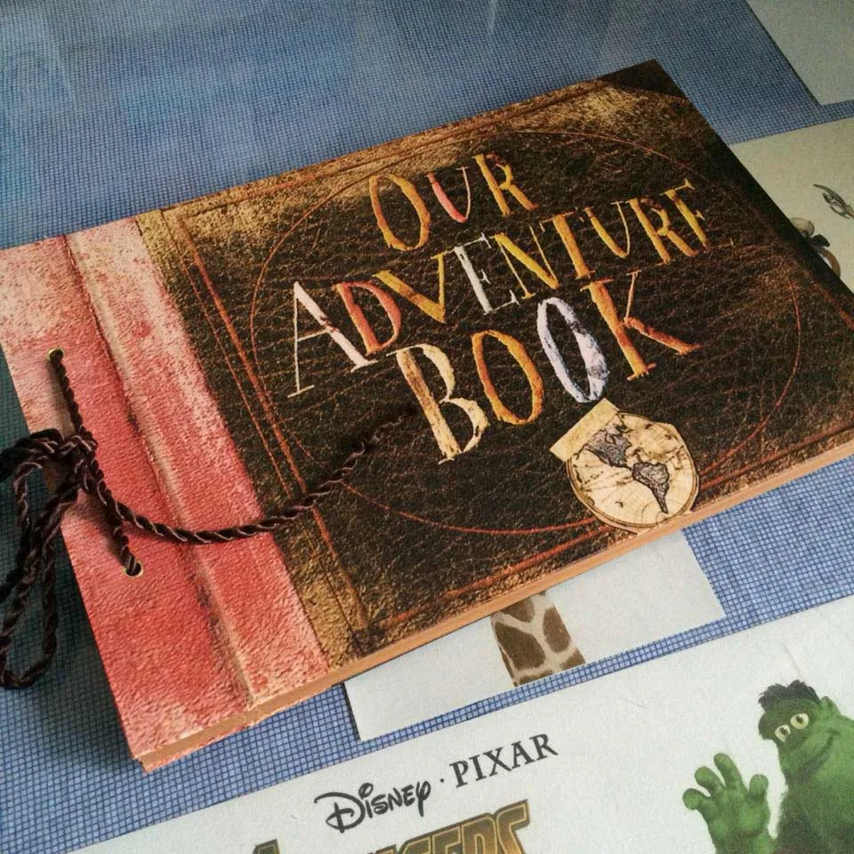146 Page DIY Handmade Photo Album Scrapbook Our Adventure Book