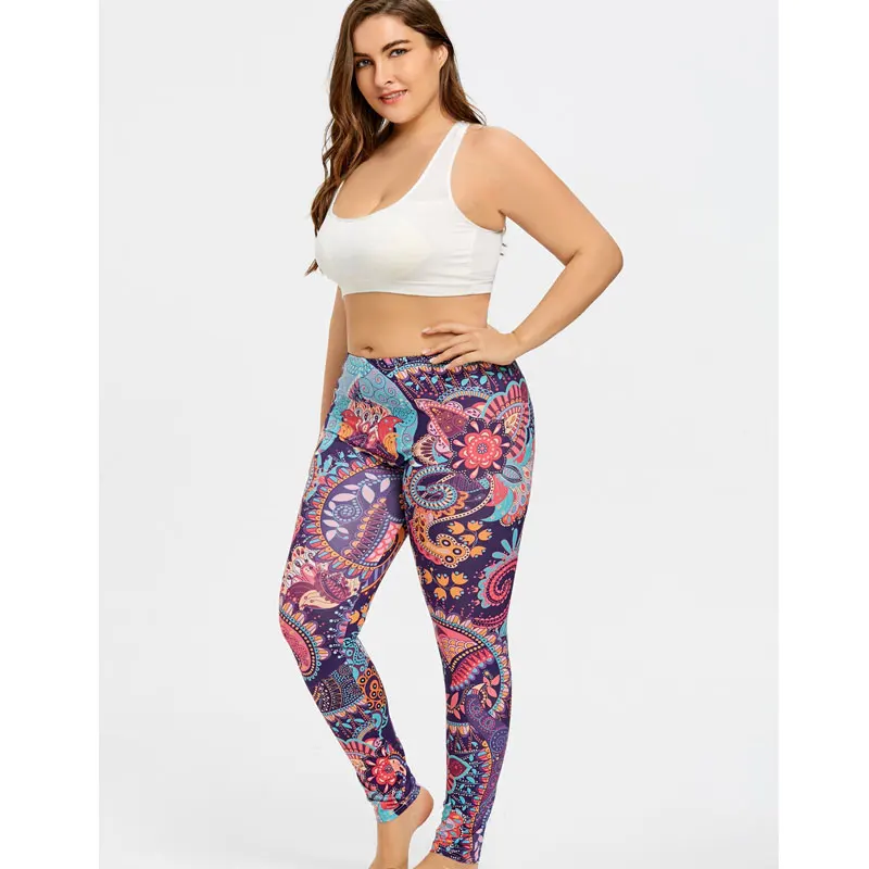 Women Plus Size Yoga Pants Sports 