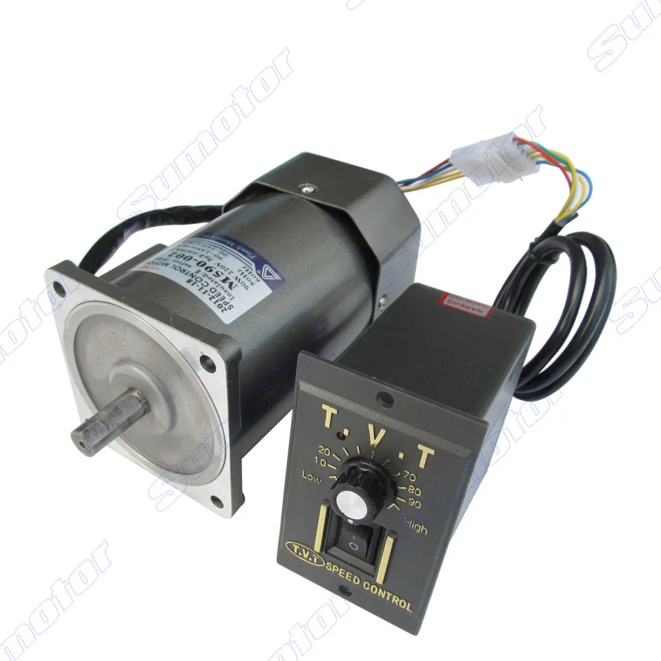 40w 0.75-450rpm Variable Motor Ac 110v 220v Low Rpm Geared Motor