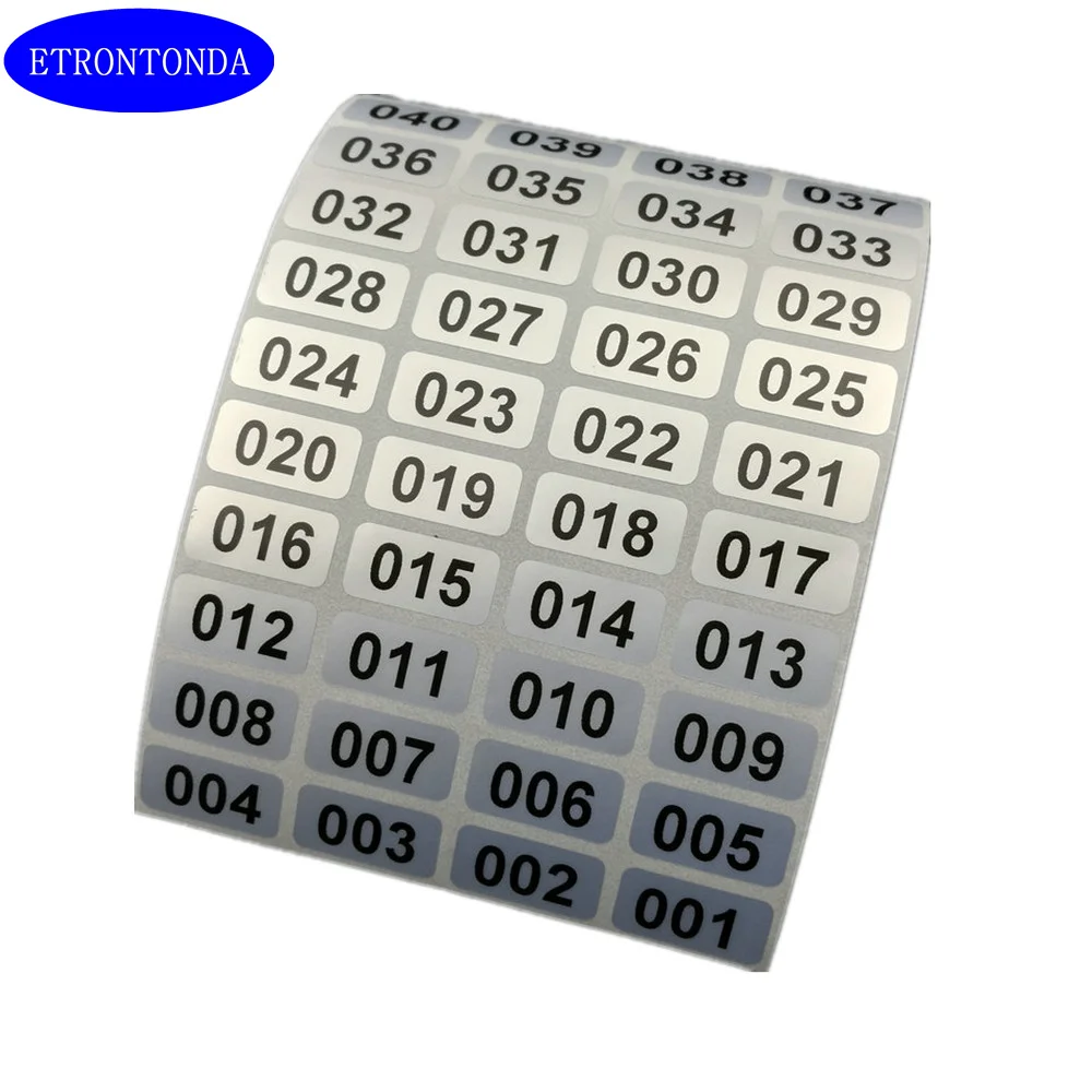 100 Sheets Number Labels Stickers 1-100 Numbers Round Stickers 0.4 Inch  Small Self-Adhesive Number Labels for Office