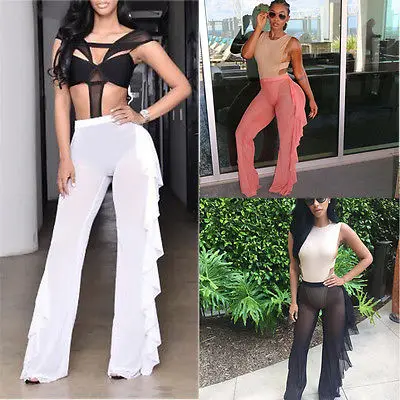 Sexy Ruffles Swim pants Women Beach 