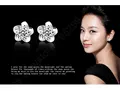 New Hot Fashion Beautiful Flowers Necklaces Earring Crystals 925 Sterling Silver Fantastic Women Wedding Jewelry Set preview-5