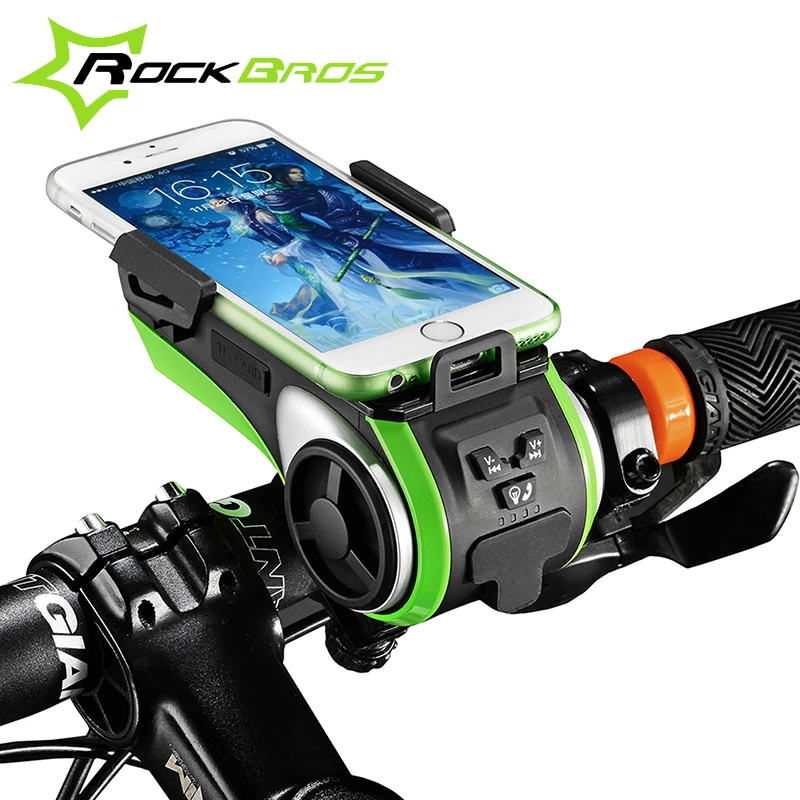 bike phone holder charger and light