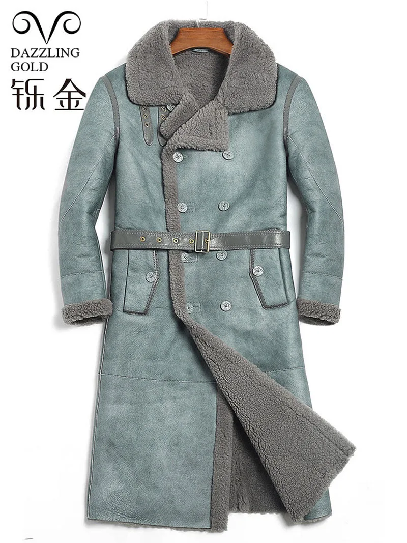 sheepskin long coat