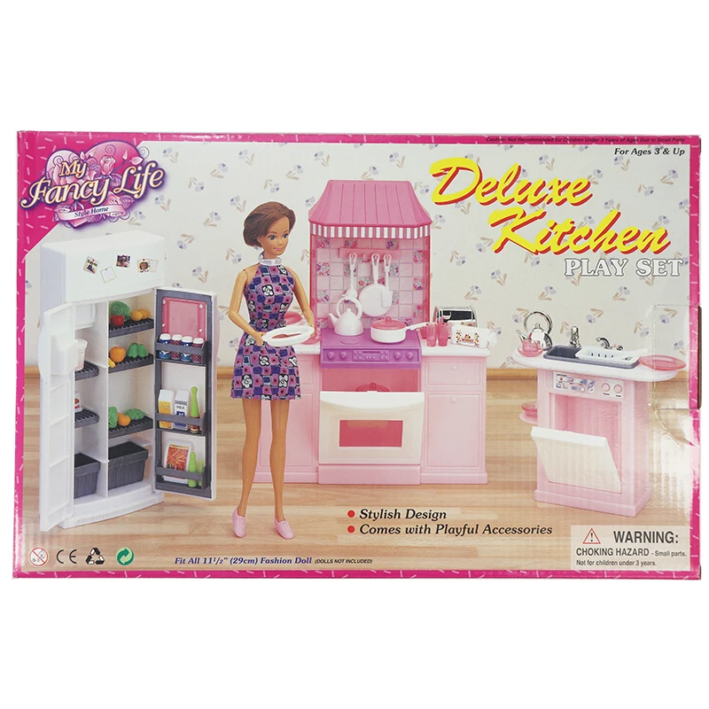 barbie furniture deluxe gift set