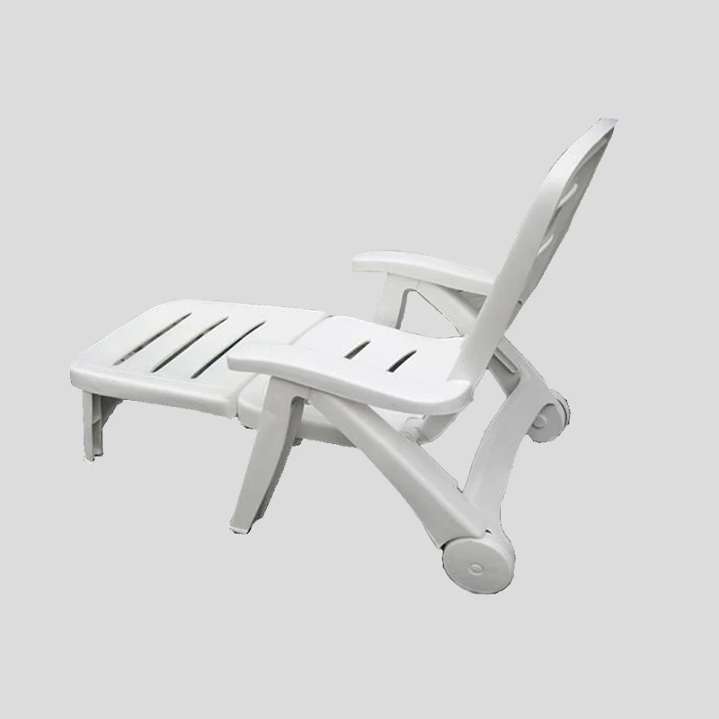 plastic white pool loungers