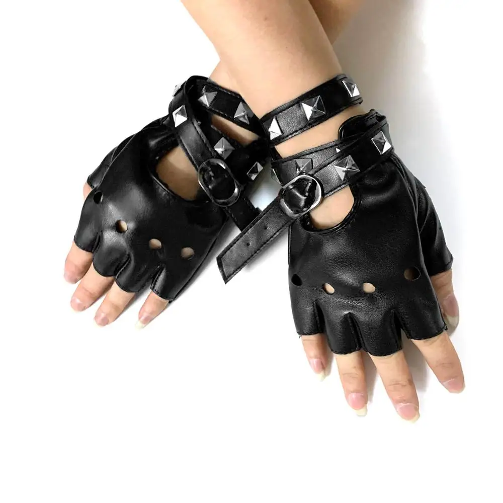 metal studded gloves