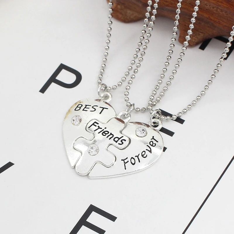 Vnox BFF Friendship Necklaces for 2 Best Friends Gifts, Custom