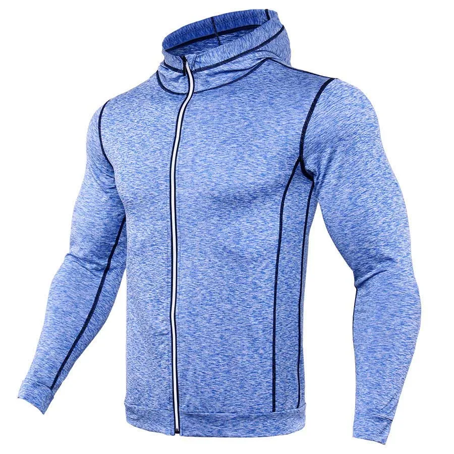 New Hooded Running Jacket Men Fitness 