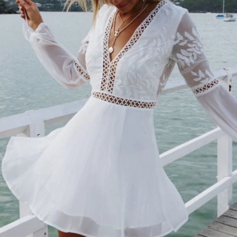 New Fashion Women Boho Long Sleeve 