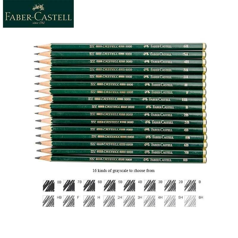 Faber-Castell 8/16pcs Sketch Drawing Pencil Set Art Graphite Pencils For  Writing Beginners Pro Artist Design Pencil Art Supplies