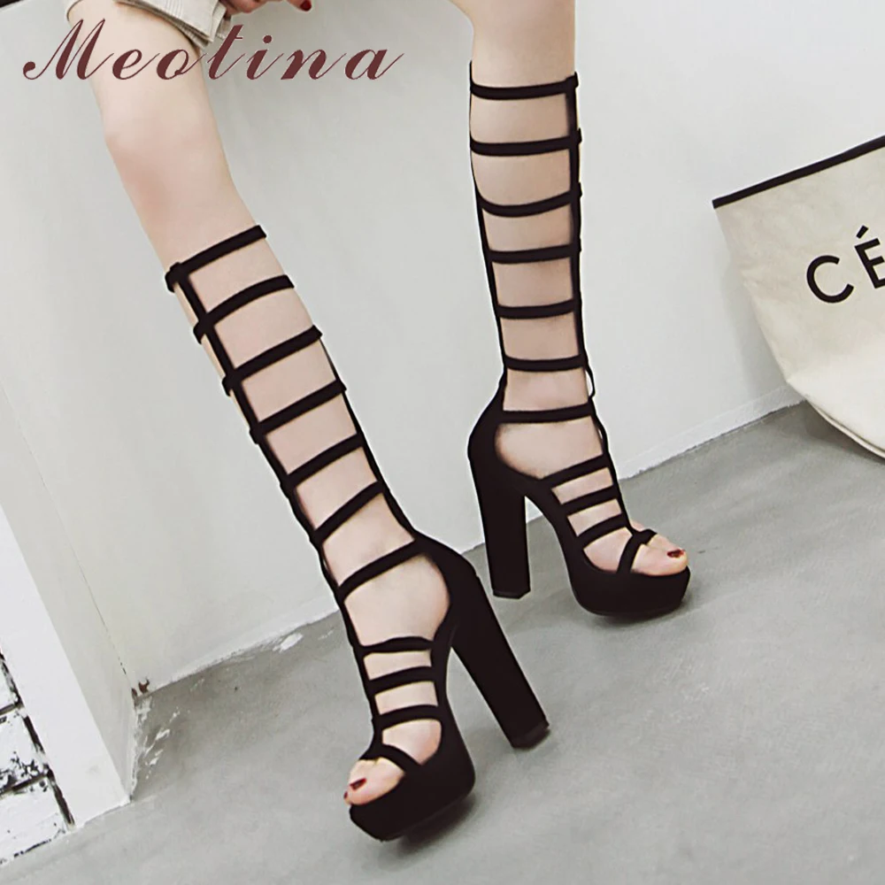 Meotina Women Shoes Summer Gladiator 