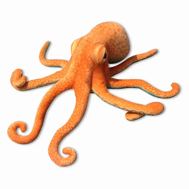 orange octopus toy