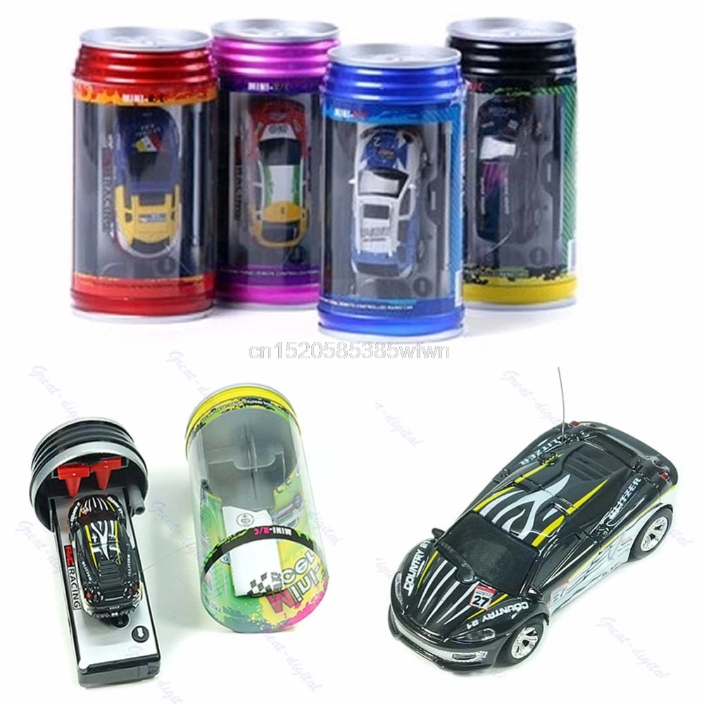 Coke Can Mini RC Radio Remote Control Micro Vehicle Boy Racing Car Toy Gift #HC6U# Drop shipping-animated-img