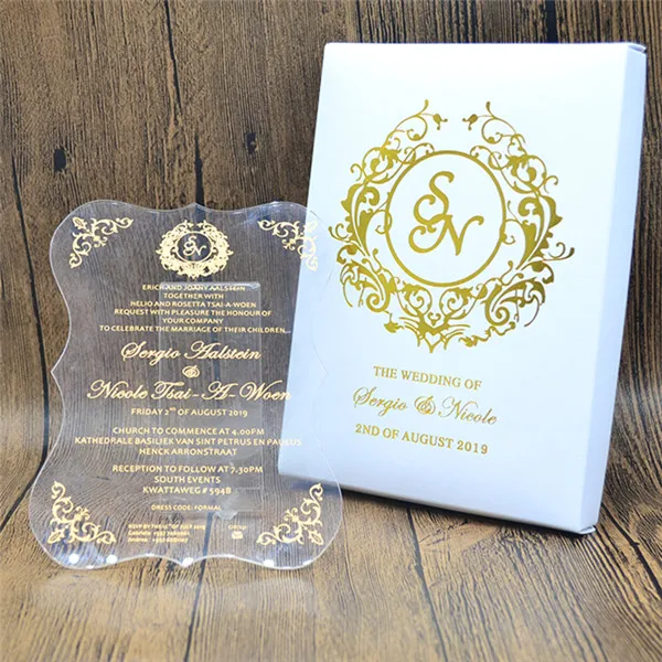 150Pcs Custom Scroll Invitation Card For Wedding Birthday Party Engagement  Anniversary Persoanlized Paper Invitations With Box