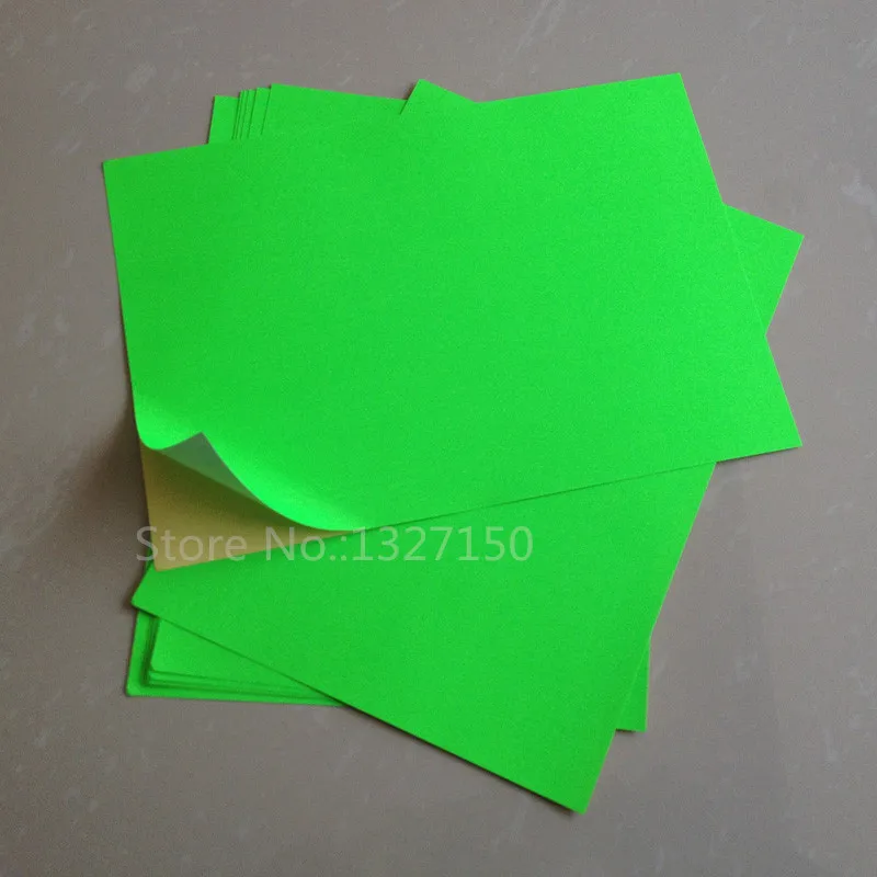 Αγορά Τέχνες, χειροτεχνίες &; ράψιμο  Fluorescent Green A4 Matte Self  Adhesive Label Sticker Printer Paper for Ink jet or Lazer Printer