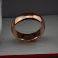 Never Fading Rose Gold Color 6mm Band Rings For Women Men Wedding Lovers Alliance Fine Jewelry preview-3