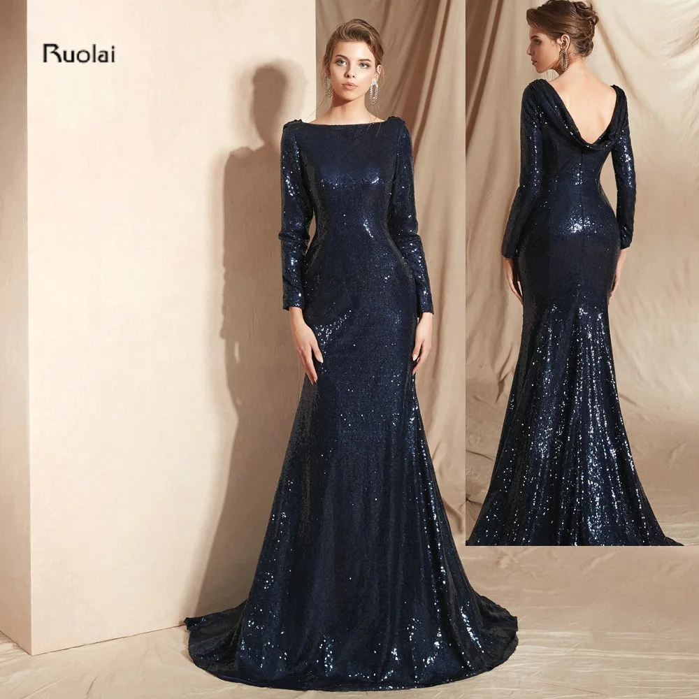 Luxury Mermaid Long Evening Dress Long 