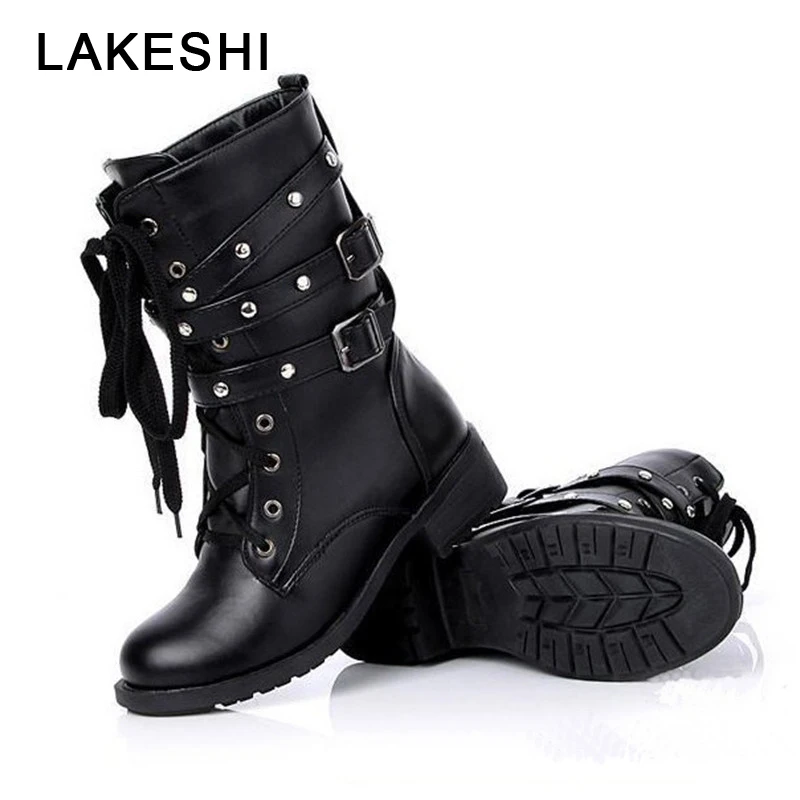 2022 New Buckle Winter Motorcycle Boots 