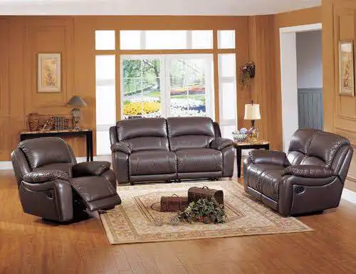 leather couch and recliner