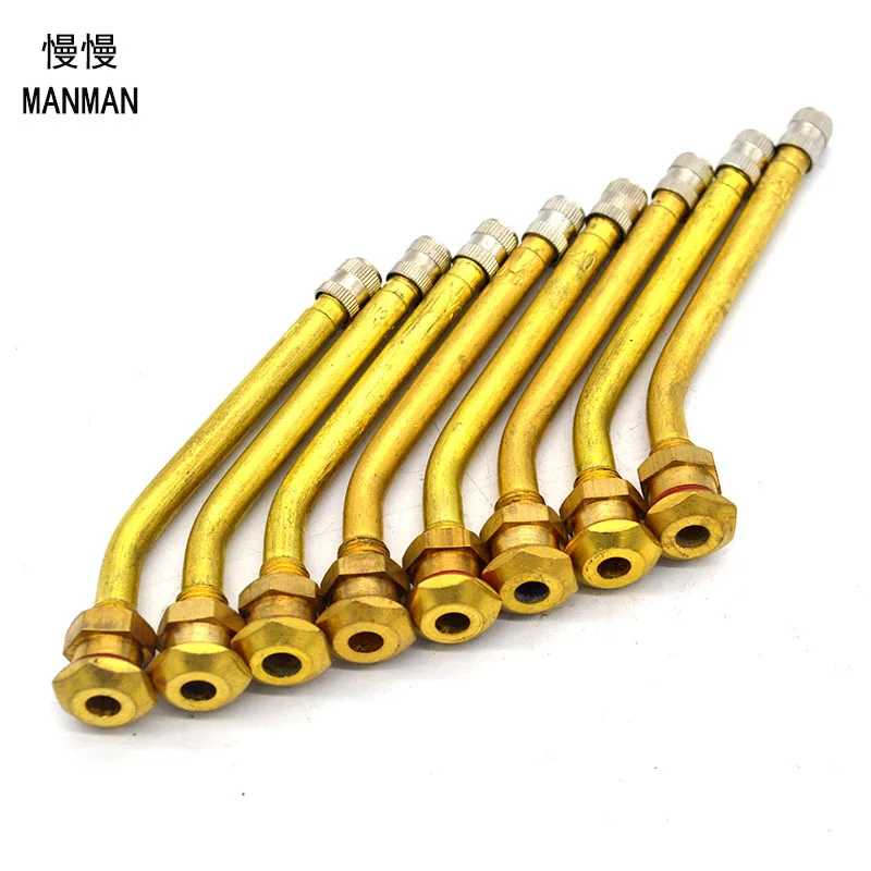 20pcs V3.20.6 High Quality Brass Air Tyre Valve Extension Car Truck Motorcycle Wheel Tires Parts-animated-img
