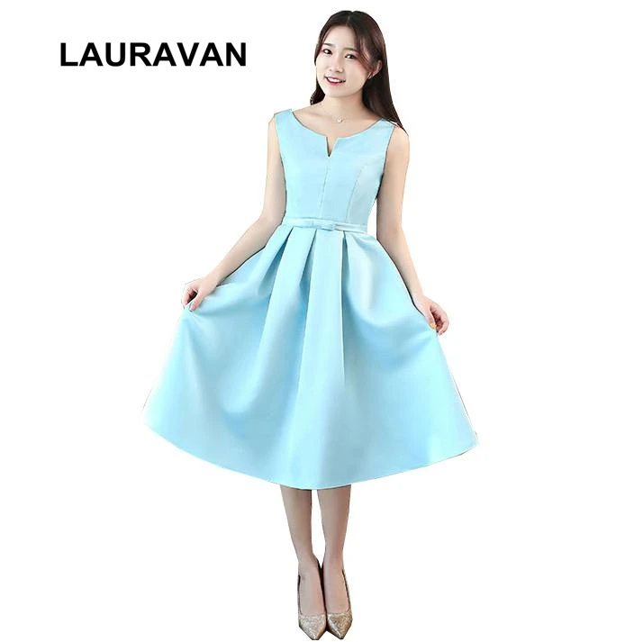 formal light sky blue women short 