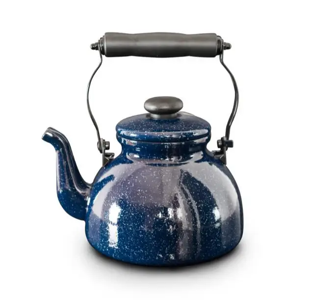 porcelain enamel teapot kettle