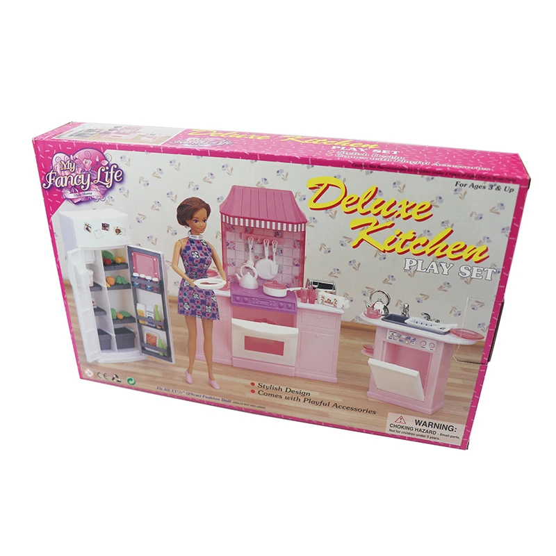 barbie furniture deluxe gift set