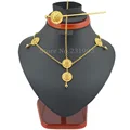 Ethlyn Best Quailty Ethiopian jewelry sets Gold Color hair jewelry 6pcs sets & African jewelry for Ethiopia best Women gift S27 preview-3
