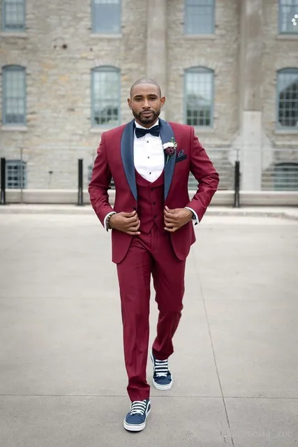Mens Wedding Suit 2018 Groomsmen Formal 