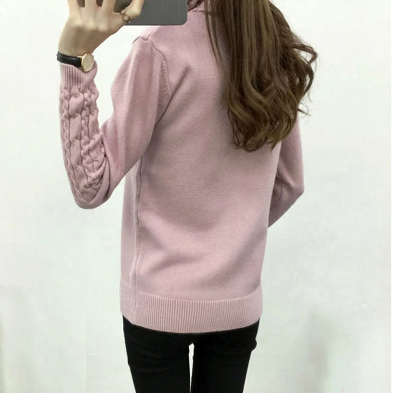Long Sleeve Cashmere Sweater Female Jumper