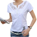 Summer T-shirt Women Casual Lady Top Tees Cotton White Tshirt Female Brand Clothing T Shirt Top Tee