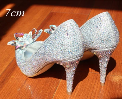 Louis Vuitton Hologram Platform Heels Cinderella Crystal Shoes Wedding –  Stylon