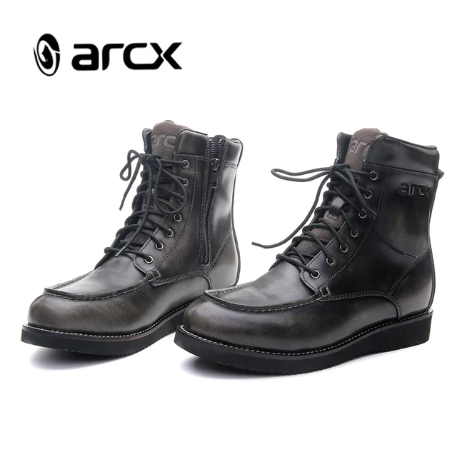 motorcycle lace up boots