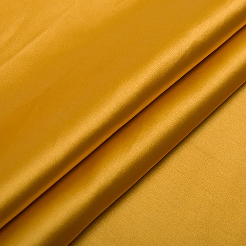 HLQON Yellow jacquard felt fabric african satin damask fabric for patchwork,wedding dress,upholstery sewing fabric 75x100cm-animated-img