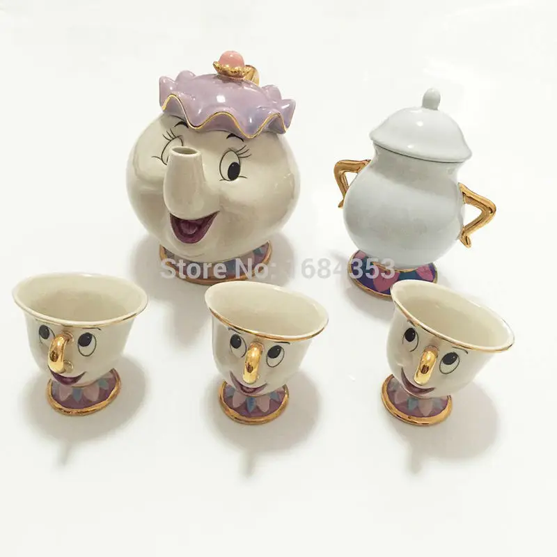 mrs potts tea set disney store