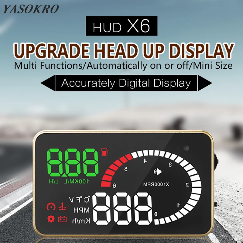 Hud Head Up Display Gps Speedometer Car Gadgets On The Windshield