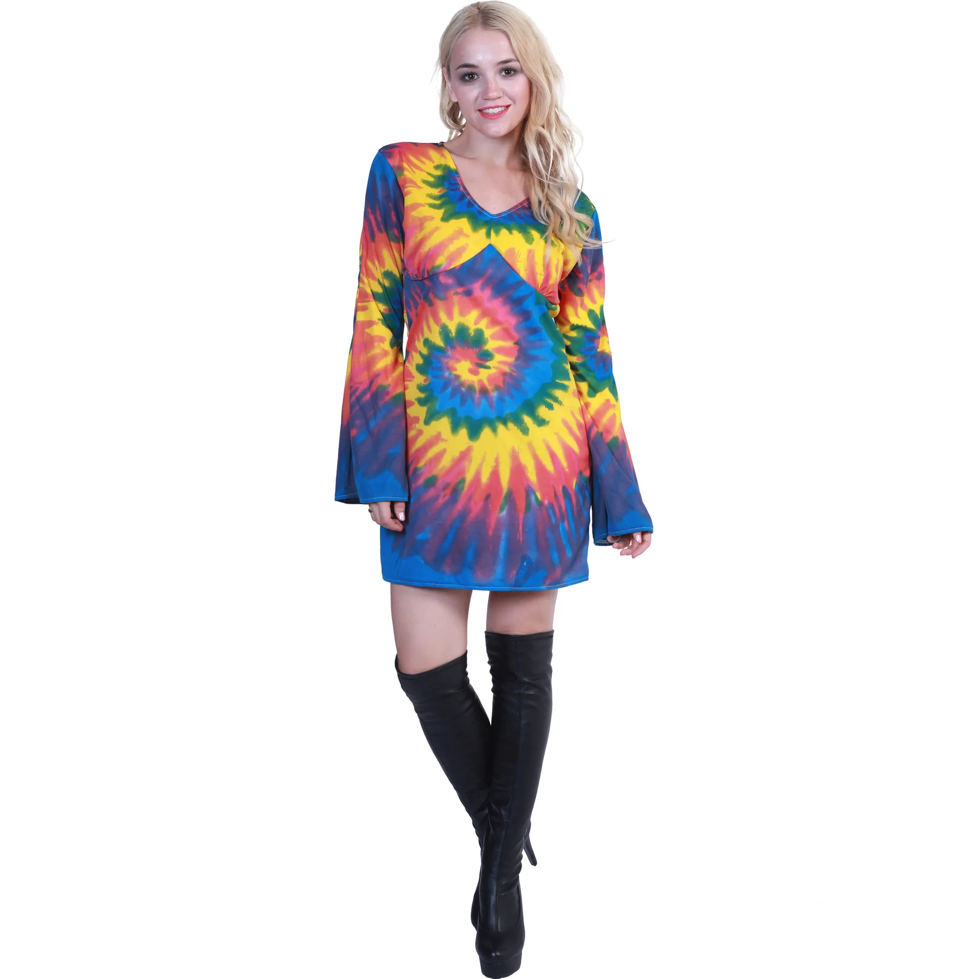 tie dye disco outfit