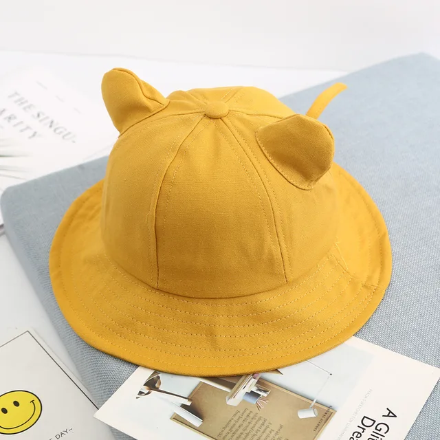 cute yellow bucket hat