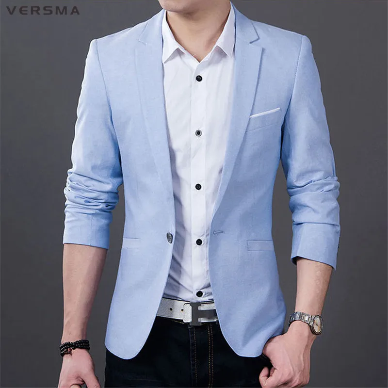 blue formal jacket