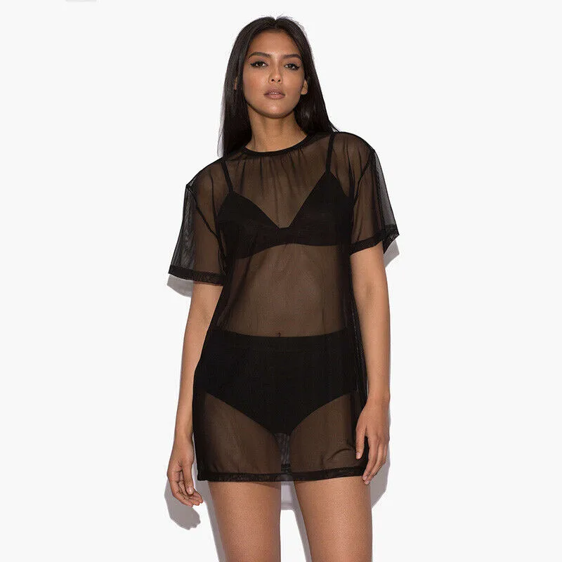 black mesh cover up top