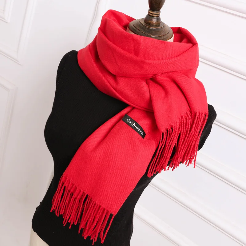 red scarf for women