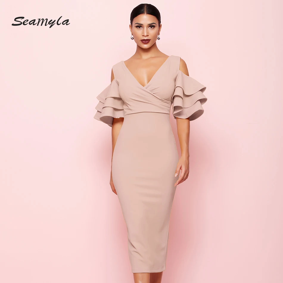 Seamyla New Summer Elegant Dress Women 