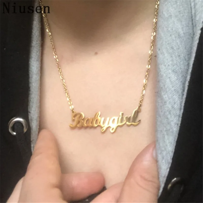 Cute Daddy' Girl Babygirl Necklace 